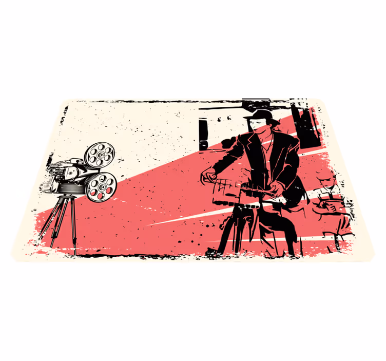 Classic Film Scene vintage rug - TenStickers