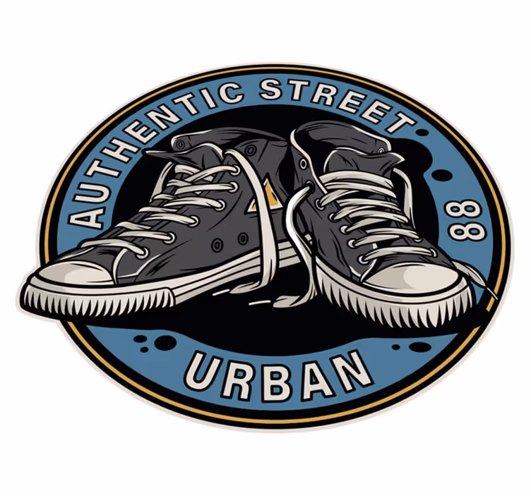 Street style sneakers teenage bedroom rug - TenStickers