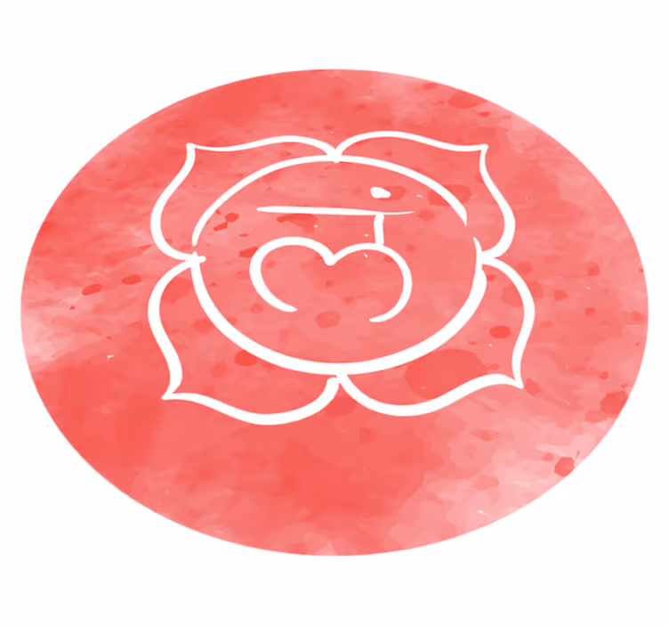 Circular Rose Design mandala rug - TenStickers