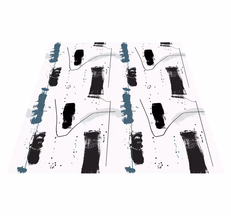 Linear Abstract Shapes minimalistic rug - TenStickers