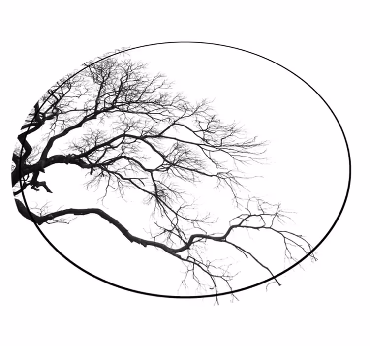 Branch Silhouette Art nature rug - TenStickers