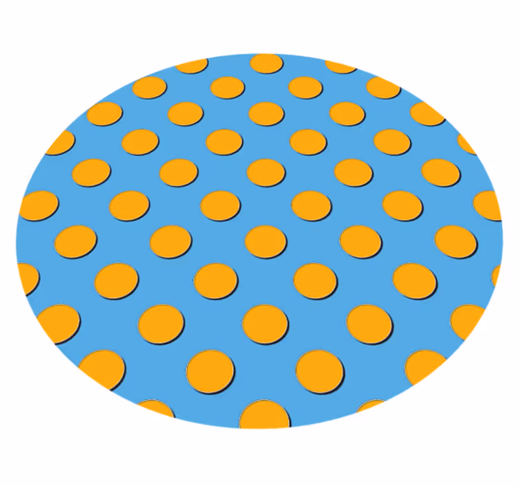 Bright Polka Dots geometric rug - TenStickers