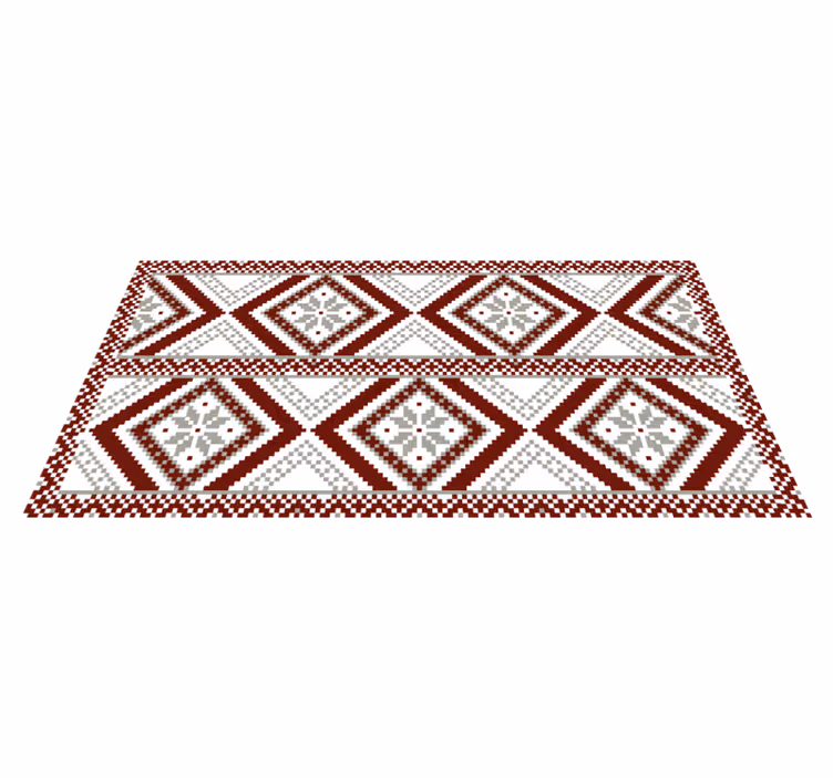 Intricate Geometric Patterns mosaic rug - TenStickers
