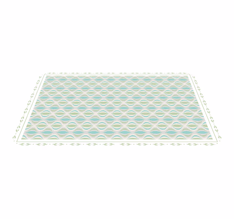 Tile carpet with curvy design - TenStickers