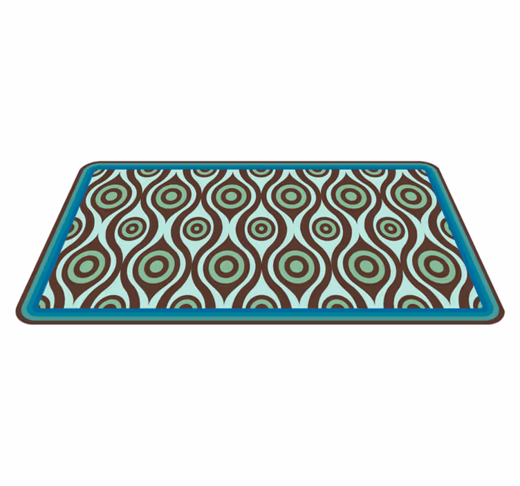 Swirl Pattern Inspiration mosaic rug - TenStickers