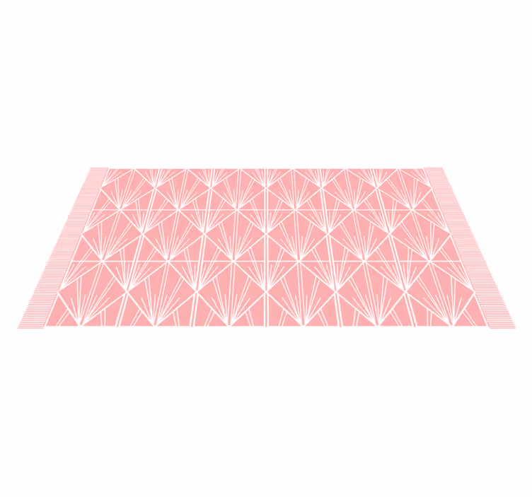Pink Geometric Scheme tile carpet - TenStickers