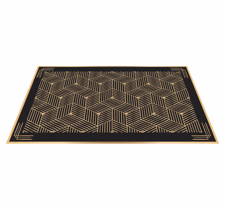 Stylish Patterned geometric rug - TenStickers