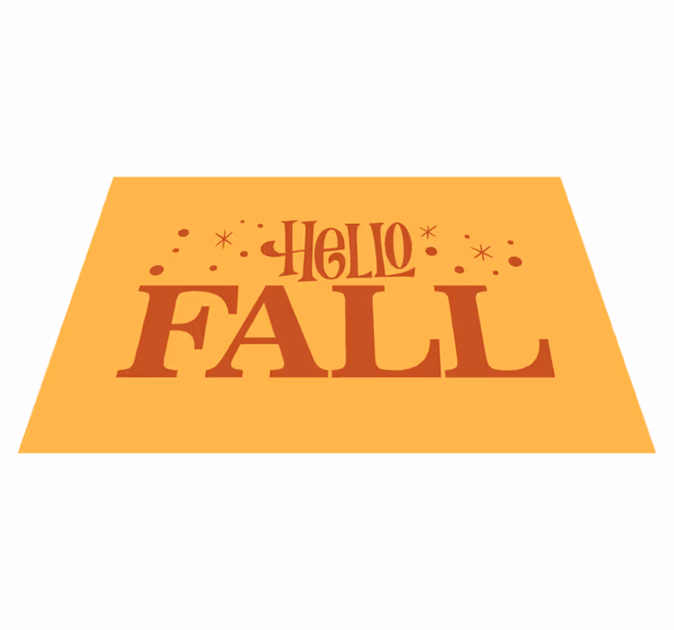 Welcome Autumn Vibes quote rug - TenStickers