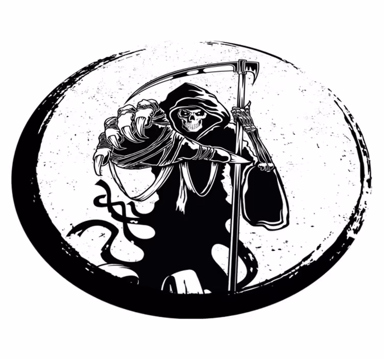 Grim Reaper Motif halloween rugs - TenStickers