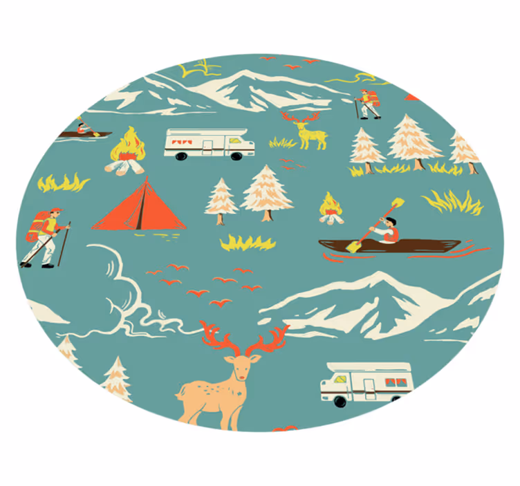 Outdoor Adventure nature rug - TenStickers