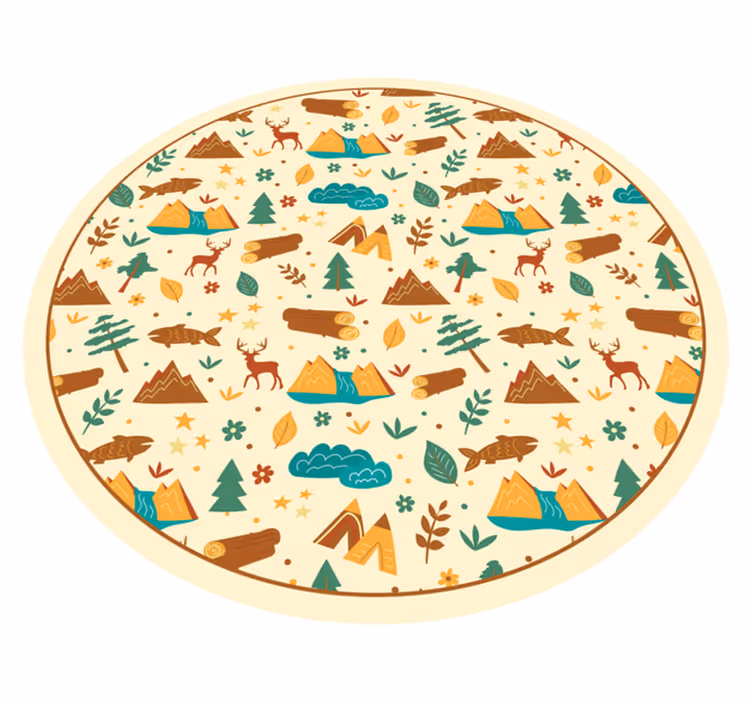 OUTDOOR ADVENTURE SCENERY nature rug - TenStickers