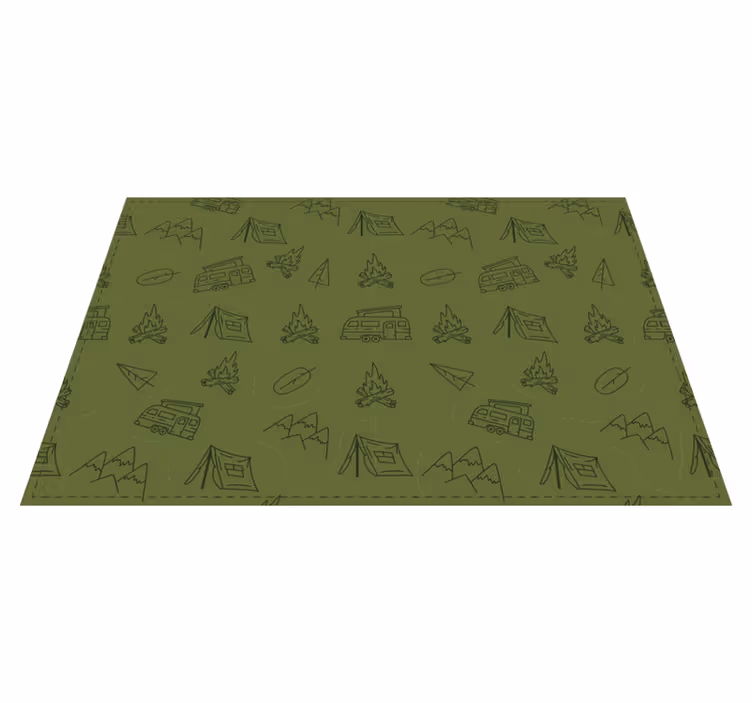 Camping Adventure Theme nature rug - TenStickers