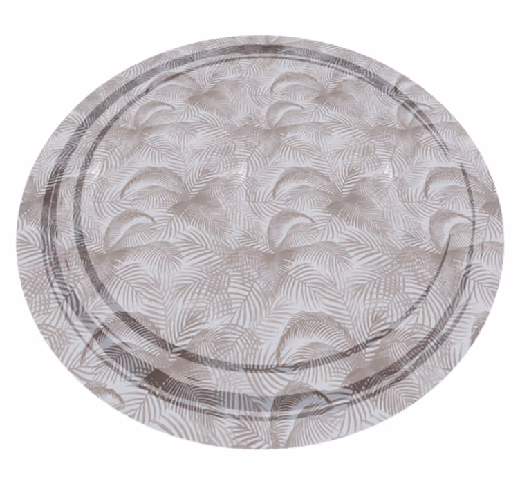 Botanical Overlay floral rug - TenStickers