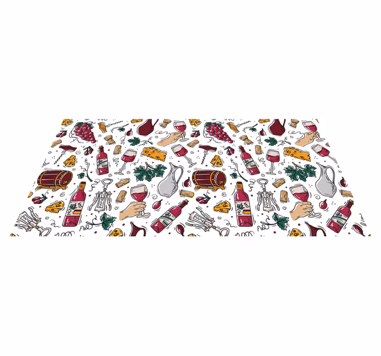 Wine Tasting Essentials event carpet - TenStickers