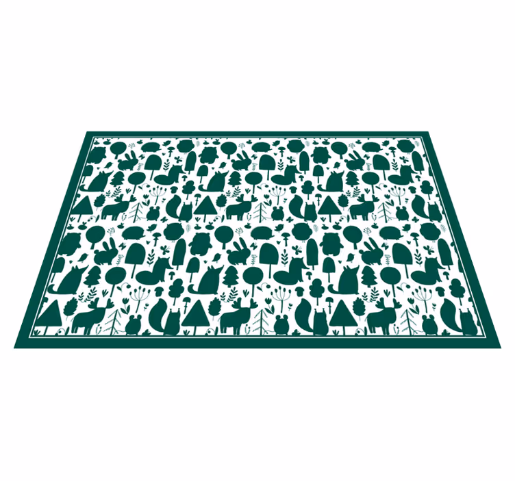 Natural Outlines nature rug - TenStickers