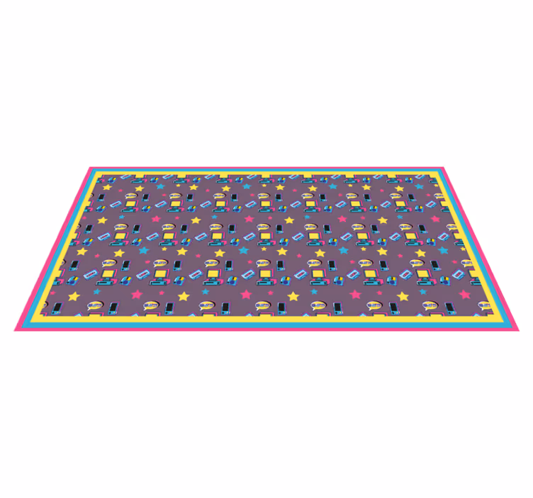 Colorful Tech Toys kids rug - TenStickers