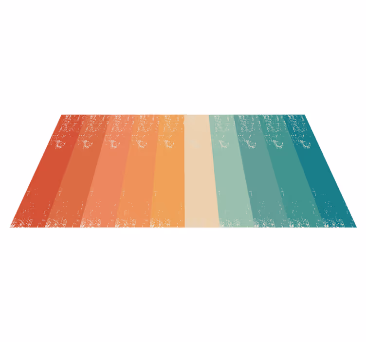 Colorful Striped Layers minimalistic rug - TenStickers