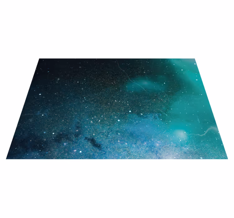 Cosmic Galaxy Hue star rug - TenStickers