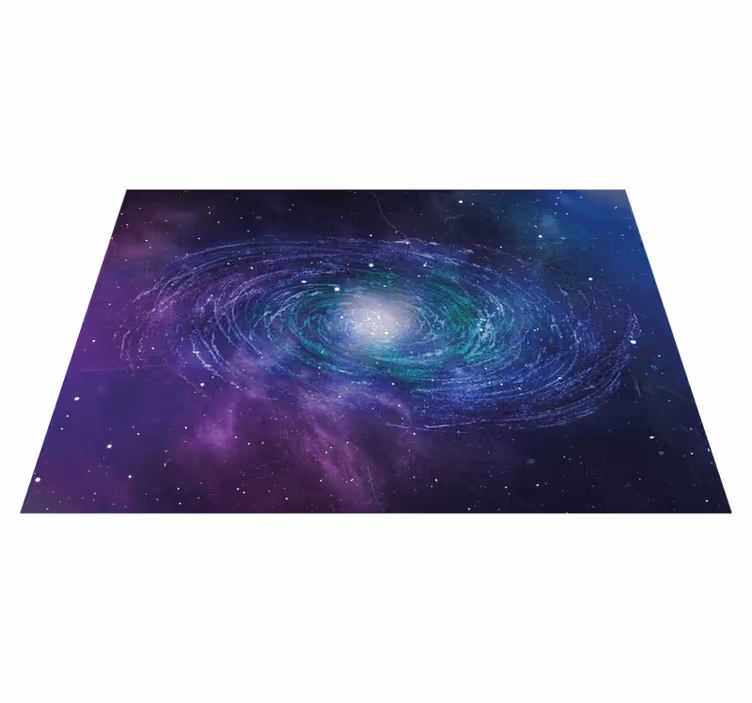 Galactic Swirl Pattern star rug - TenStickers