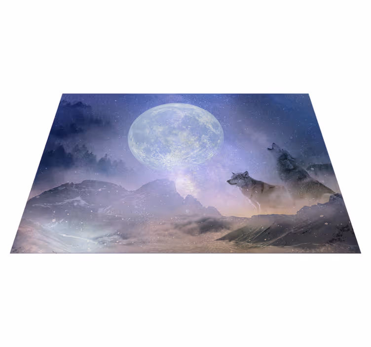 Majestic moonlight nature rug - TenStickers