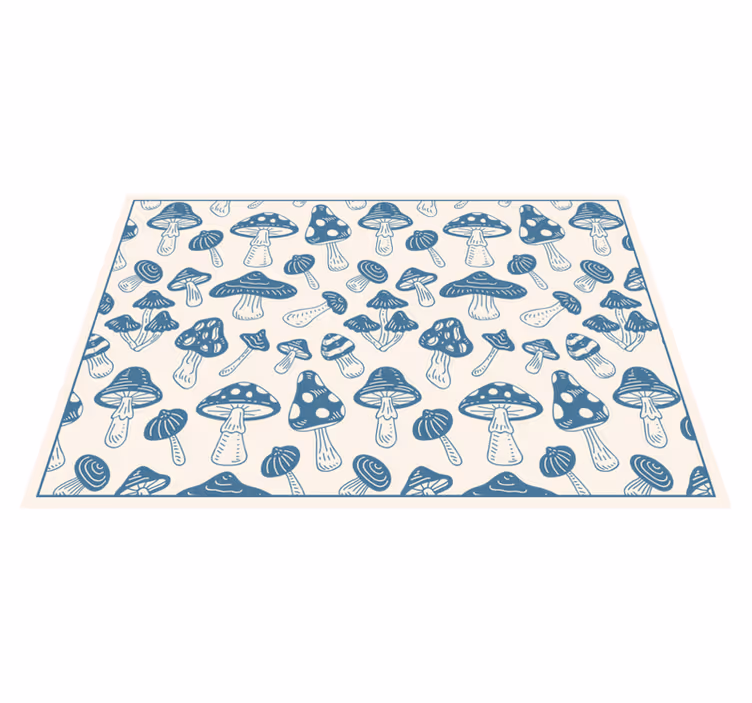 Fungi Patterned Chic nature rug - TenStickers