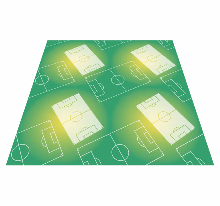 Soccer Field Pattern game rug - TenStickers