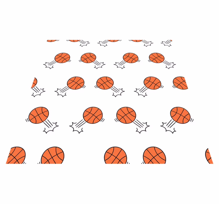 Basketball Motion Pattern kids rug - TenStickers