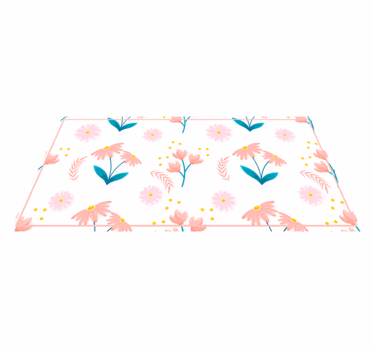 Floral rug floral spring blossom - TenStickers