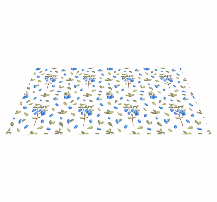 Botanic aquarella pattern floral rug - TenStickers