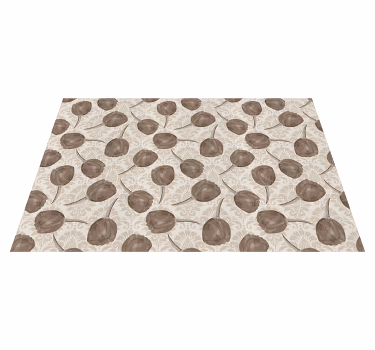 Floral rug with soft botanical design - TenStickers