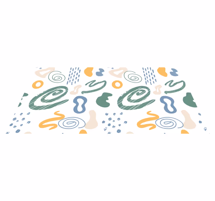 Abstract Swirl Patterns minimalistic rug - TenStickers