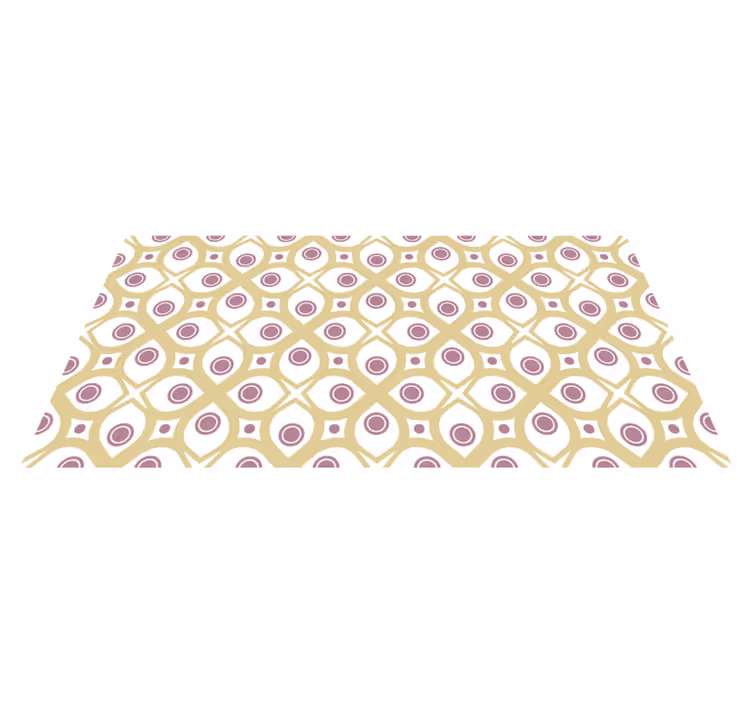 GEOMETRIC CIRCLES PATTERN mosaic rug - TenStickers