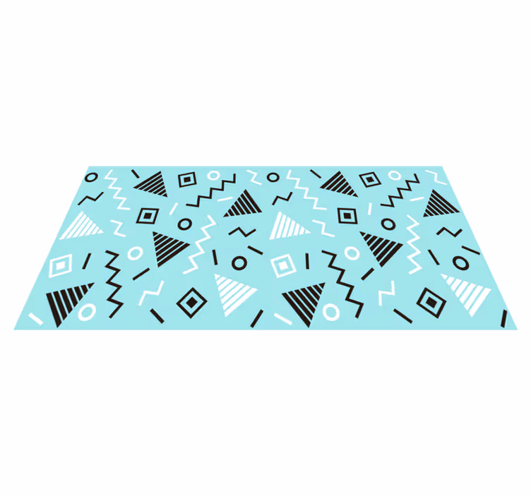Forms Arrangement geometric rug - TenStickers