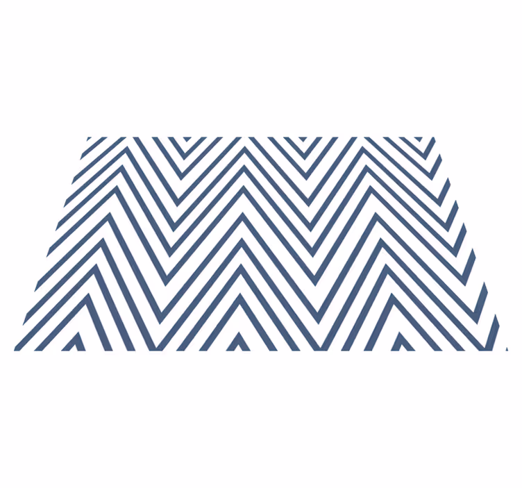 Bold Chevron Pattern geometric rug - TenStickers