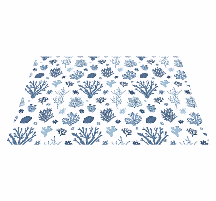 Coral Reef Pattern nature rug - TenStickers