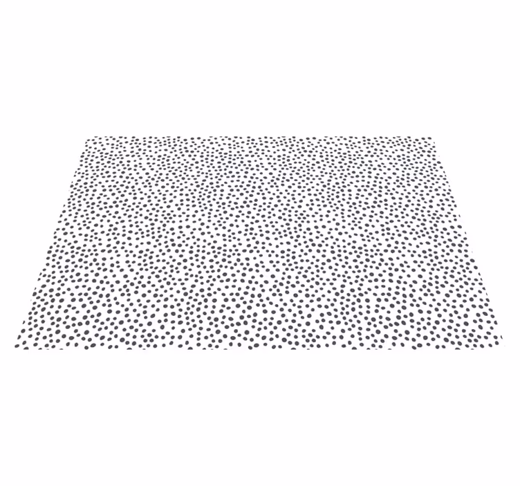 Kids rug with black dot pattern - TenStickers