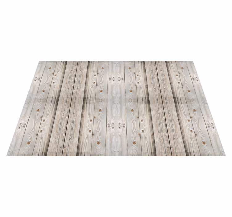 Aged Timber Boards wood effect rug - TenStickers