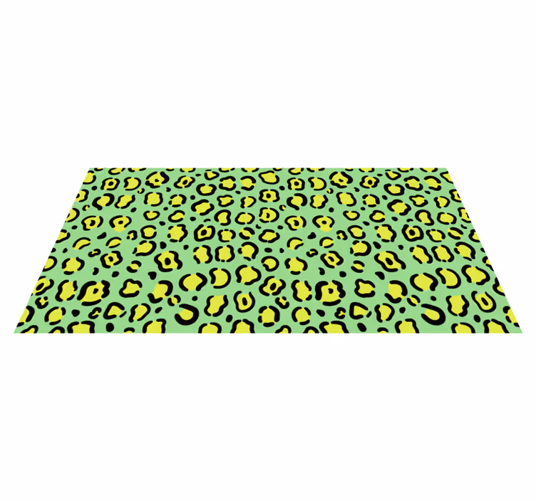 Lively Leopard Pattern animal print rug - TenStickers