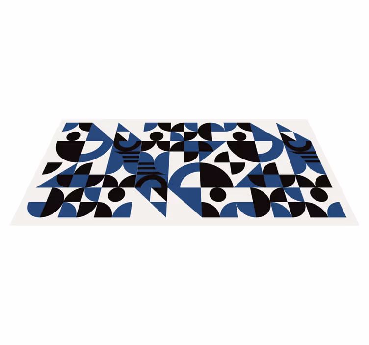 Energetic Forms geometric rug - TenStickers