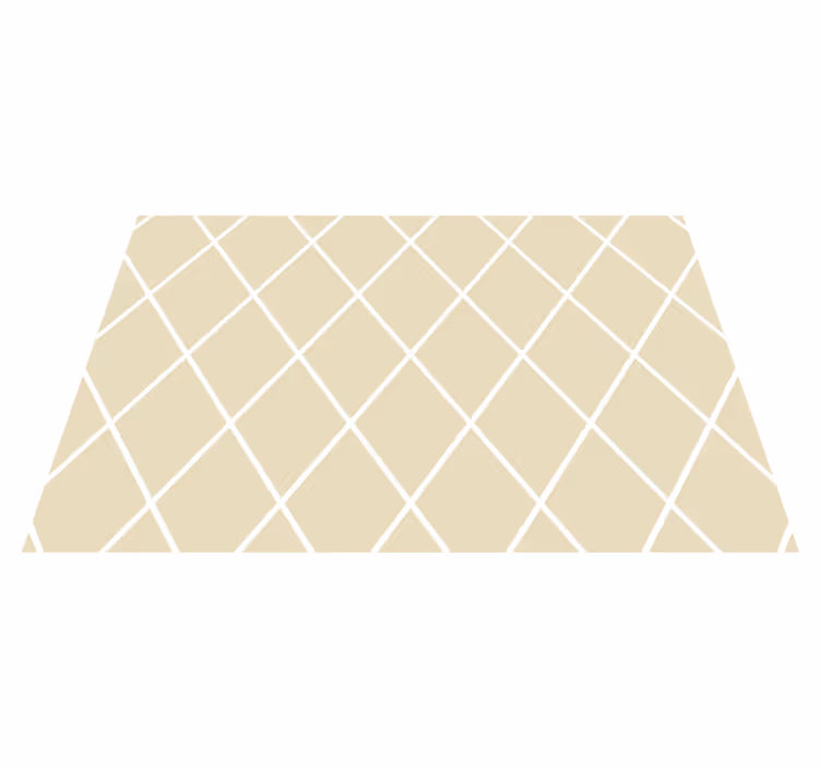 Diagonal cream lines living room rug - TenStickers