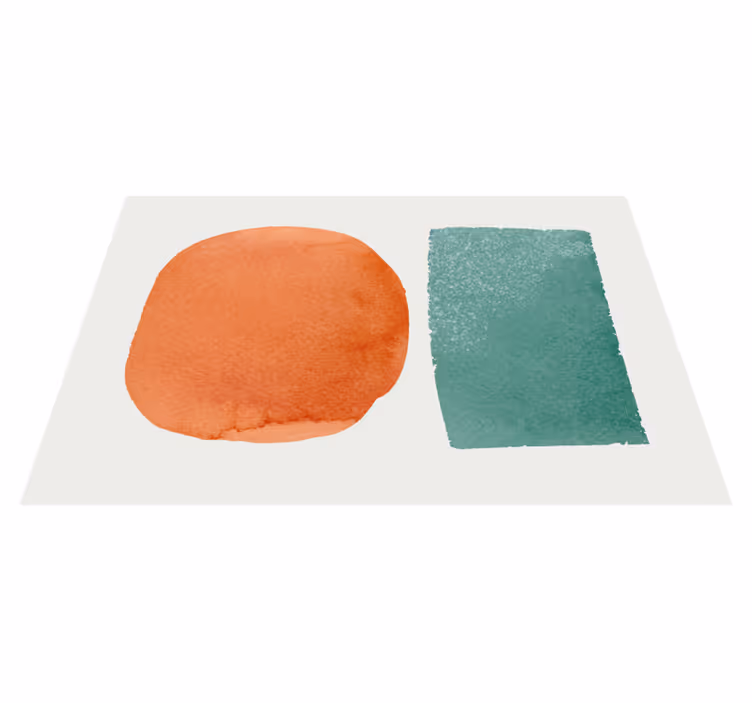Abstract segments living room rug - TenStickers