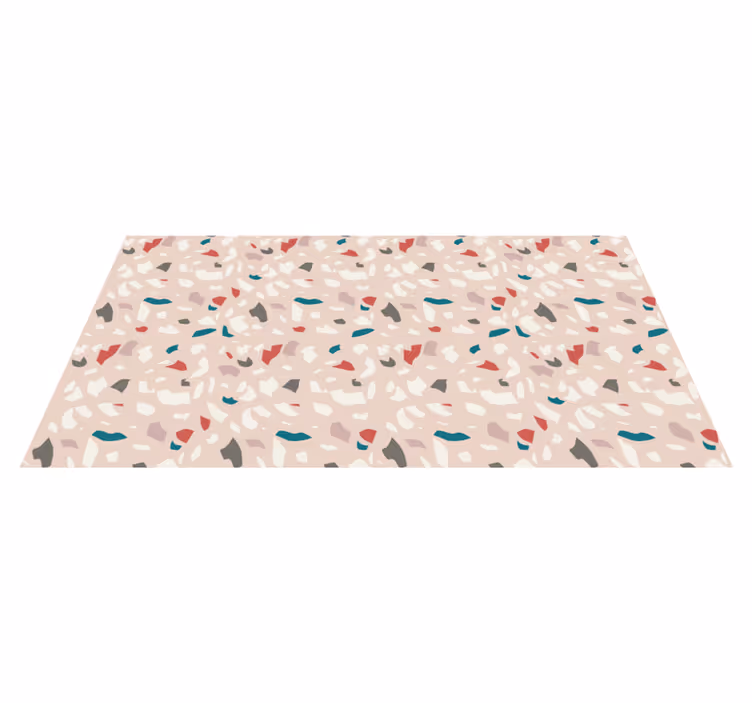 Colorful terrazzo pattern texture rug - TenStickers