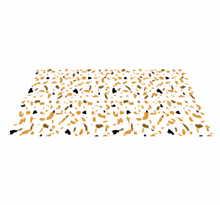 White and brown terrazzo texture rug - TenStickers