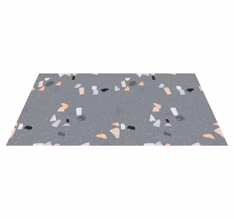 Abstract figures marble rug - TenStickers