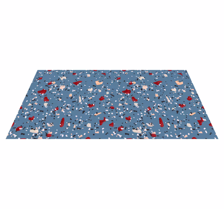 Texture rug with vibrant geometric patterns - TenStickers