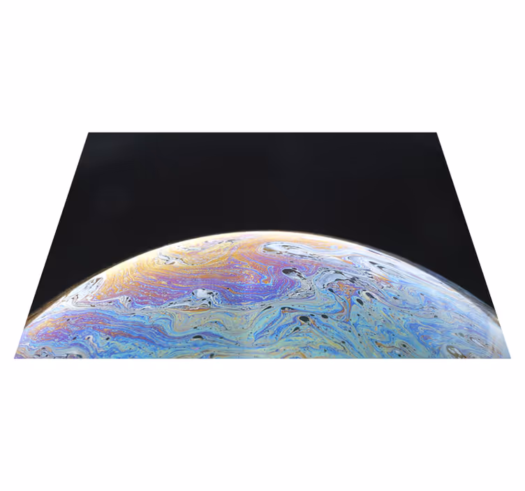 Cosmic colour sphere living room rug - TenStickers