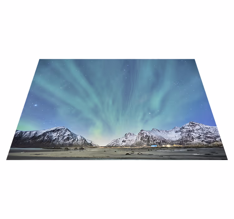 Northern Lights Beauty nature rug - TenStickers