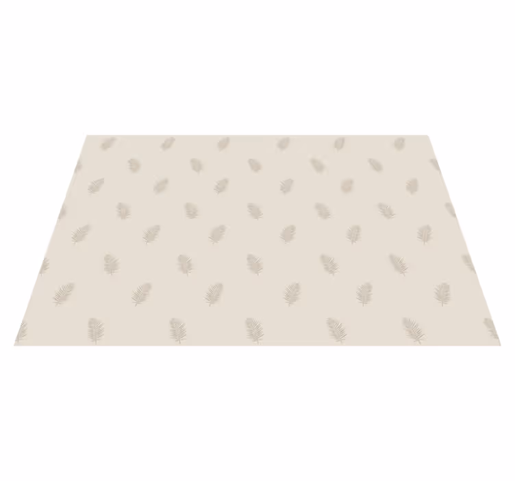 Leaf Patterned Accent nature rug - TenStickers