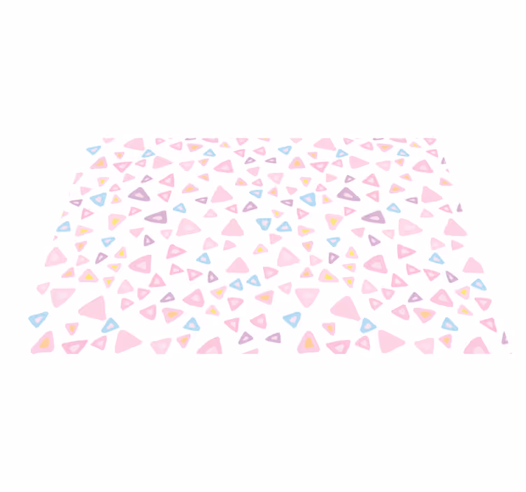 Colorful Triangular Elements kids rug - TenStickers