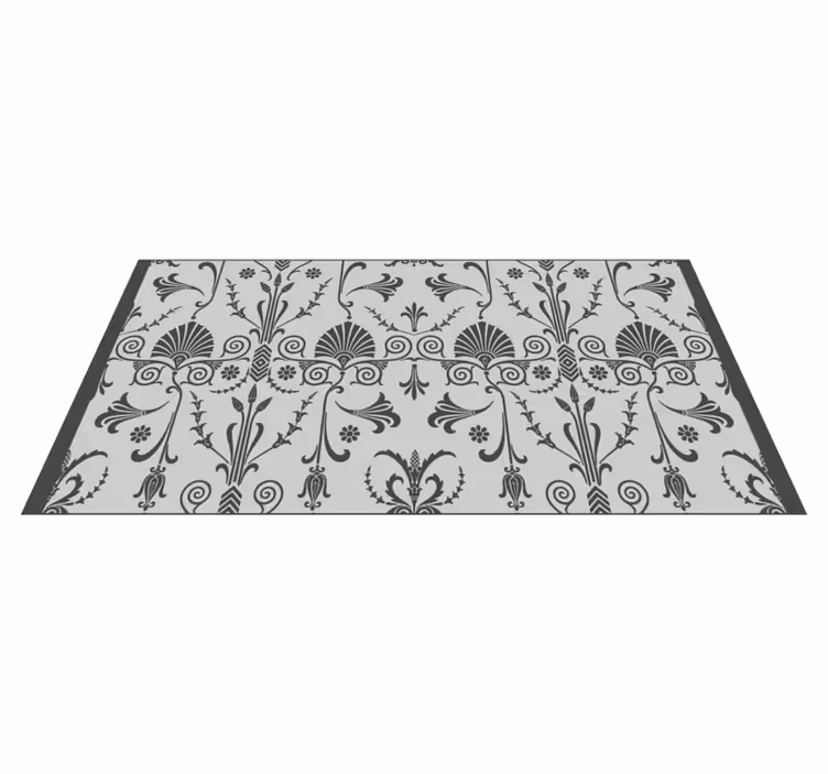 Floral Decorative Pattern modern rug - TenStickers